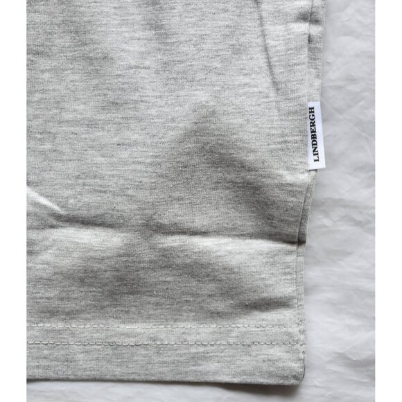 LINDBERGH CREW NECK SLIM FIT STRETCH COTTON GREY MEL TEE. NWT. SIZE XL - Picture 6 of 10